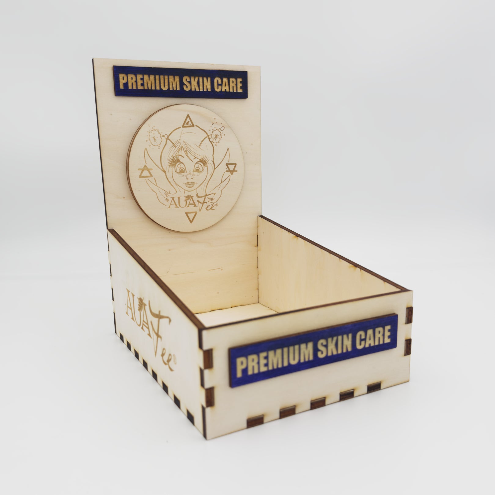AUA’Fee® PREMIUM SKIN CARE Display Holz Box leer