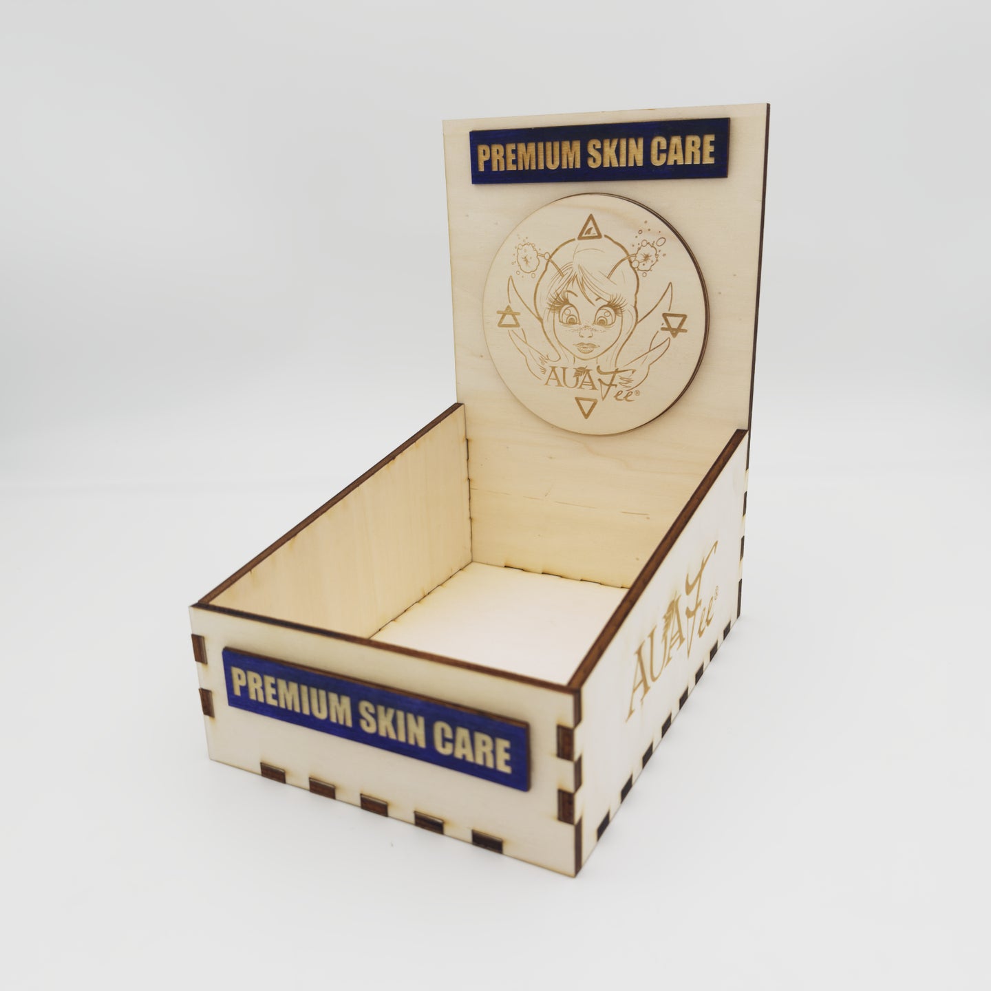 AUA’Fee® PREMIUM SKIN CARE Display Holz Box leer